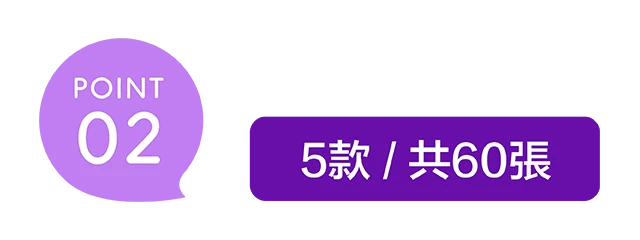 5款共60張
