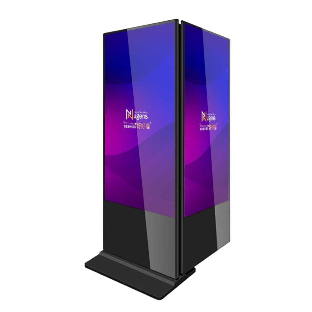 雙螢幕落地廣告一體機