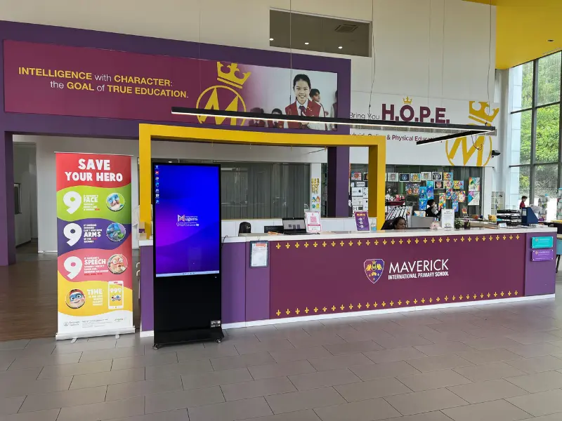 Maverick 國際學校 數位看板案例