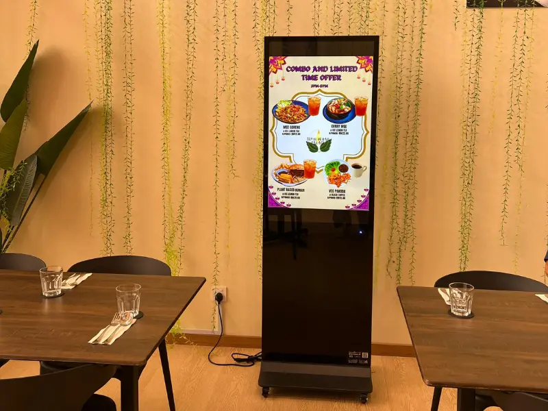 Temu Vegan Palace 素食餐廳｜馬來西亞 數位看板案例